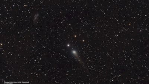 Comète C2017T2 et IC2574 à la lunette 80ED